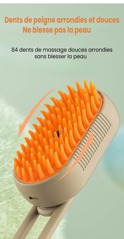 🐱🧶 BROSSE À VAPEUR POUR CHAT ET CHIEN